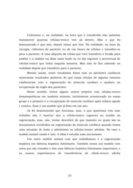 ComissÃ£o Especial sobre a pesquisa das CÃ©lulas-Tronco