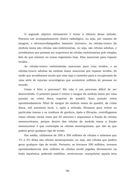 ComissÃ£o Especial sobre a pesquisa das CÃ©lulas-Tronco