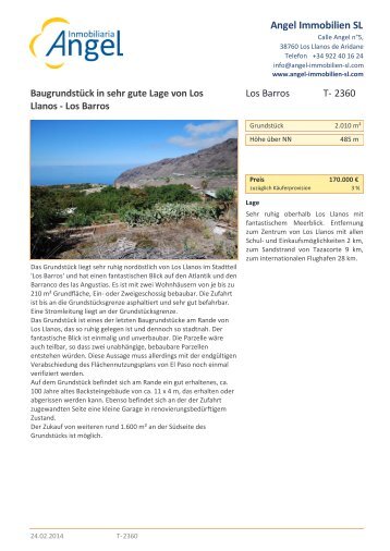 Druckversion Ã¶ffnen - Angel Immobilien La Palma