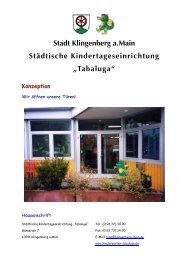 Konzeption - Klingenberg am Main