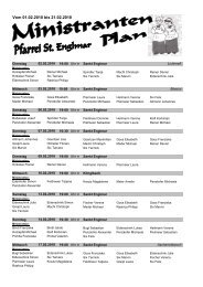 Ministrantenplan vom 01.02.2010 bis 21.02.2010 - englmarer-minis.de