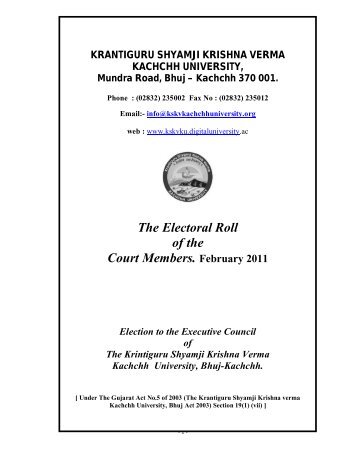 Electoral Rolls 2010-11