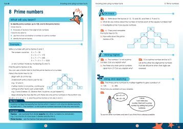 8 Prime numbers - Rising Stars