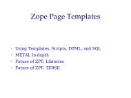 Zope Page Templates - Plone