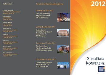 Einladung GD-Konferenz 2012.ai - GenoData GmbH Homepage