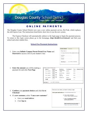 DCSD Online Payment Parent Flyer - Mountain Vista High School