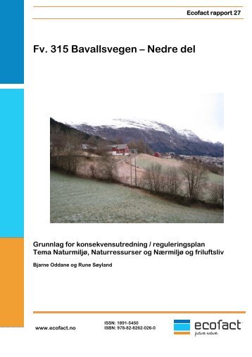 Bavallsvegen i Voss - KU natur og miljÃ¸. Ecofact rapport 27. 88 s
