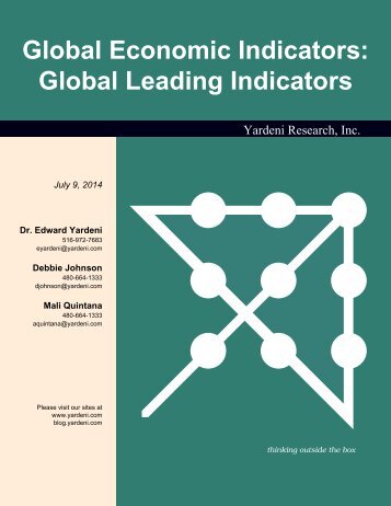 Global Leading Indicators - Dr. Ed Yardeni's Economics Network