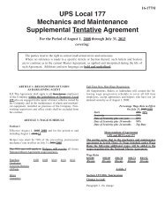 Local 177 Mechanics and Maintenance - Teamsters for a ...