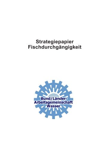 Strategiepapier FischdurchgÃ¤ngigkeit - Saarland