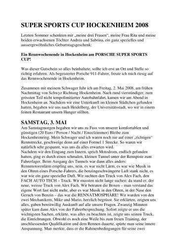 PSCD Hockenheim 1 2008 Erlebnissbericht Hans ... - Fach Auto Tech