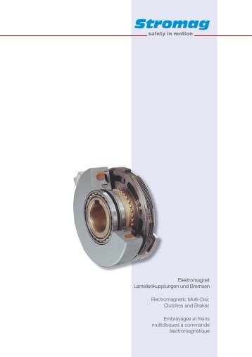 Elektromagnet-Lamellenkupplungen und Bremsen - Stromag