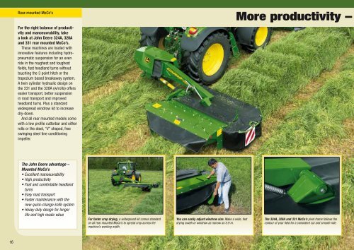 Mower Conditioner Brochure - John Deere