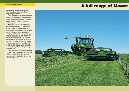 Mower Conditioner Brochure - John Deere