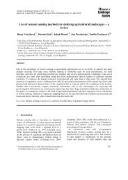 Landscape Studies Use of remote sensing methods in studying ...