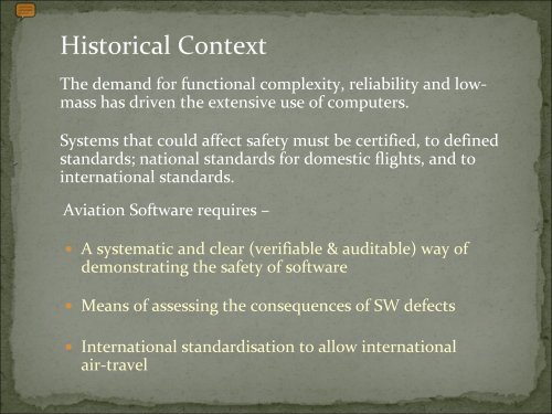 Quality in Aviation Software