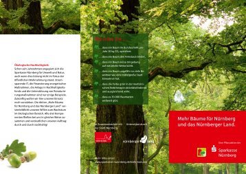Flyer Mehr Bäume zum Download - Sparkasse Nürnberg