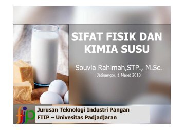 SIFAT FISIK DAN KIMIA SUSU - Blogs Unpad