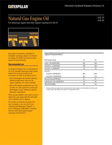 Natural Gas Engine Oil