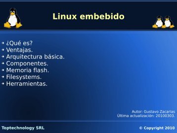 Linux embebido - Simposio Argentino de Sistemas Embebidos (SASE)
