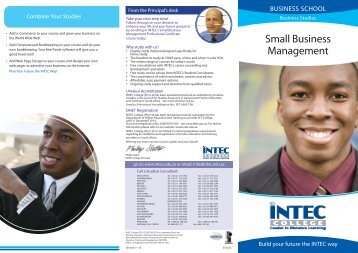 Small Business Management - INTEC College