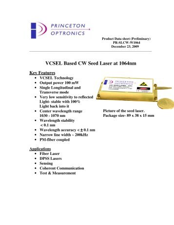 100mW 1064nm.pdf - ILPhotonics.com