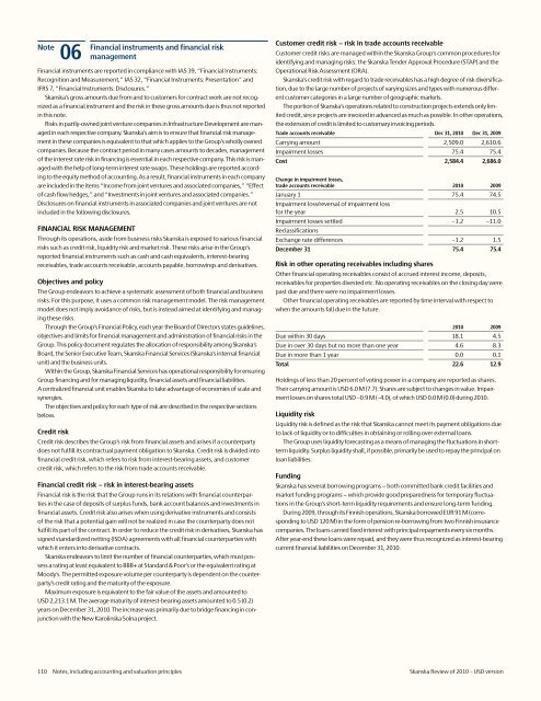 Review of 2010 â USD version - Skanska