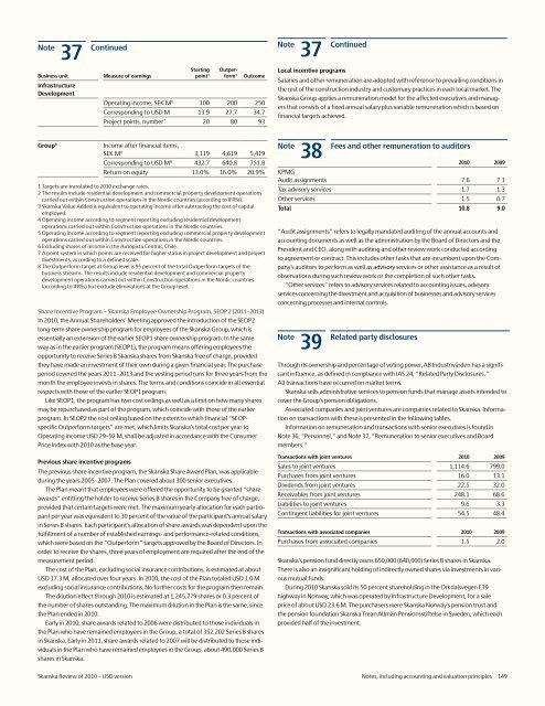 Review of 2010 â USD version - Skanska