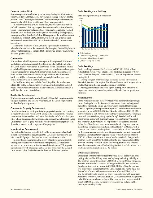 Review of 2010 â USD version - Skanska