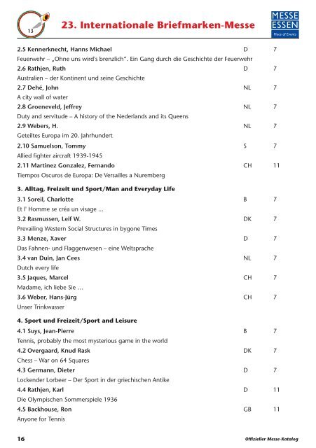 Messekatalog - (Briefmarken) Messe Essen