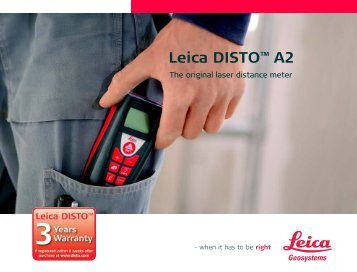 Leica DISTOâ¢ A2 - Leica Geosystems