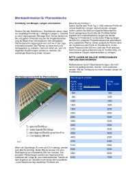 Montagehinweise fÃ¼r Pfannenbleche - Dachplattenshop24.de