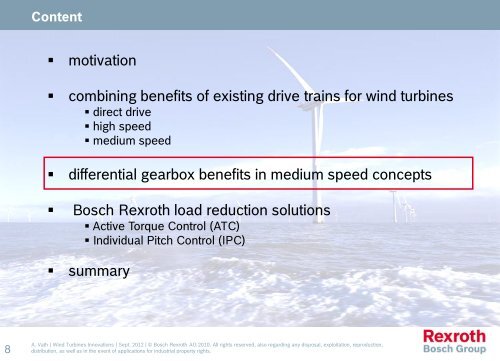 Dr.-Ing. Andreas Vath Bosch Rexroth AG Wind Turbine Drive Train ...