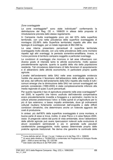 Programma di Sviluppo Rurale 2007/2013 - Regione Campania