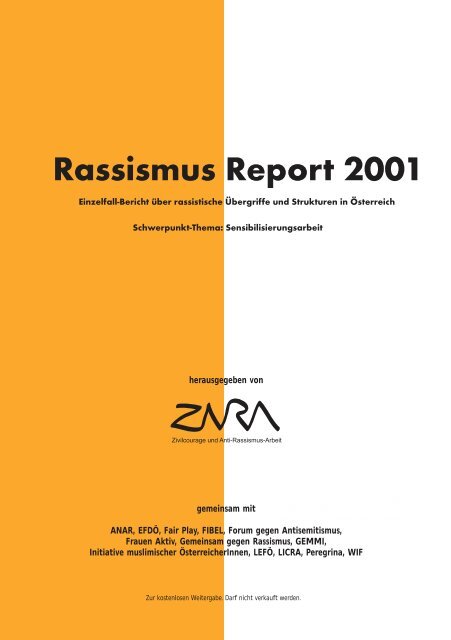 Rassismus Report 2001 - Zara