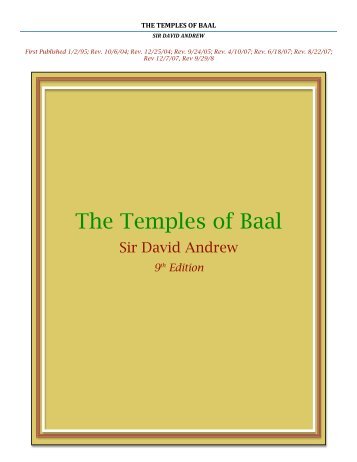 The Temples of Baal