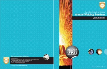 IIW pune brochure - The Indian Institute of Welding