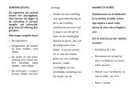 Brochure adres wijziging / Brochure kambio di adres