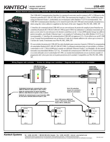 USB-485 Communication Interface 3 langues DN 1482.p65