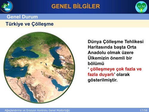 AGM Sunu - ÃÃ¶lleÅme ve Erozyonla MÃ¼cadele Genel MÃ¼dÃ¼rlÃ¼ÄÃ¼