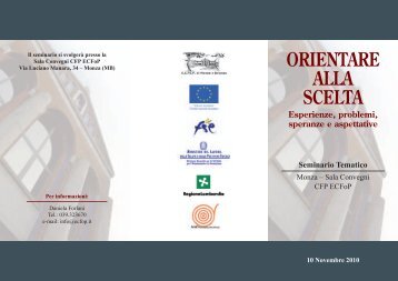 ORIENTARE ALLA SCELTA - CTRH Monza e Brianza