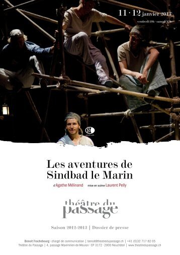 Les aventures de Sindbad le Marin - ThÃ©Ã¢tre du Passage