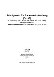 Schulgesetz für Baden-Württemberg  (SchG) - GEB Pforzheim