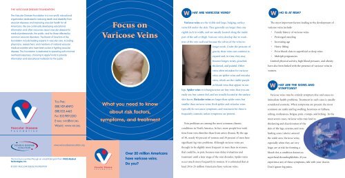 Varicose Veins Brochure - drsarma.in