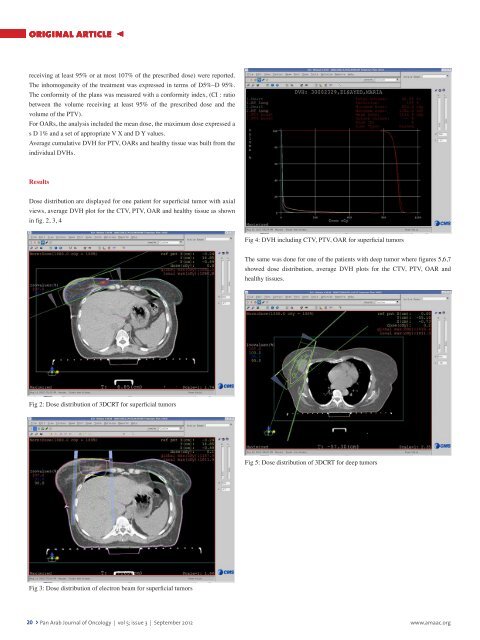 Pan Arab Journal of Oncology - Arab Medical Association Against ...