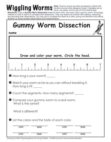 Wiggling Worms Gummy Worm Dissection - Project Wild