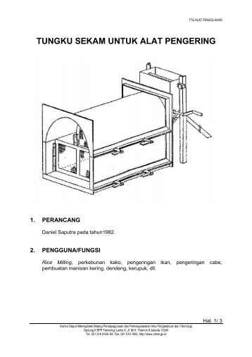 Tungku Sekam untuk Alat Pengering - Smecda