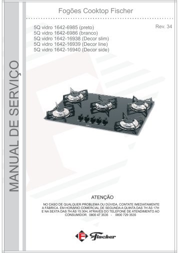 Manual do produto - Fischer