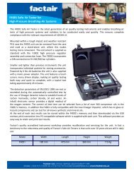 F4001 Safe-Air Tester Datasheet - Factair