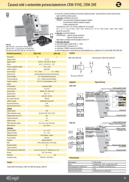 ModulovÃ© elektronickÃ© pÅÃ­stroje - ELKO EP, sro